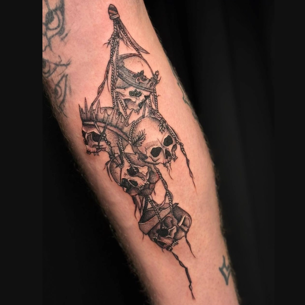 Tatuaż geometryczny wykonany w Tattoo Hut Grójec