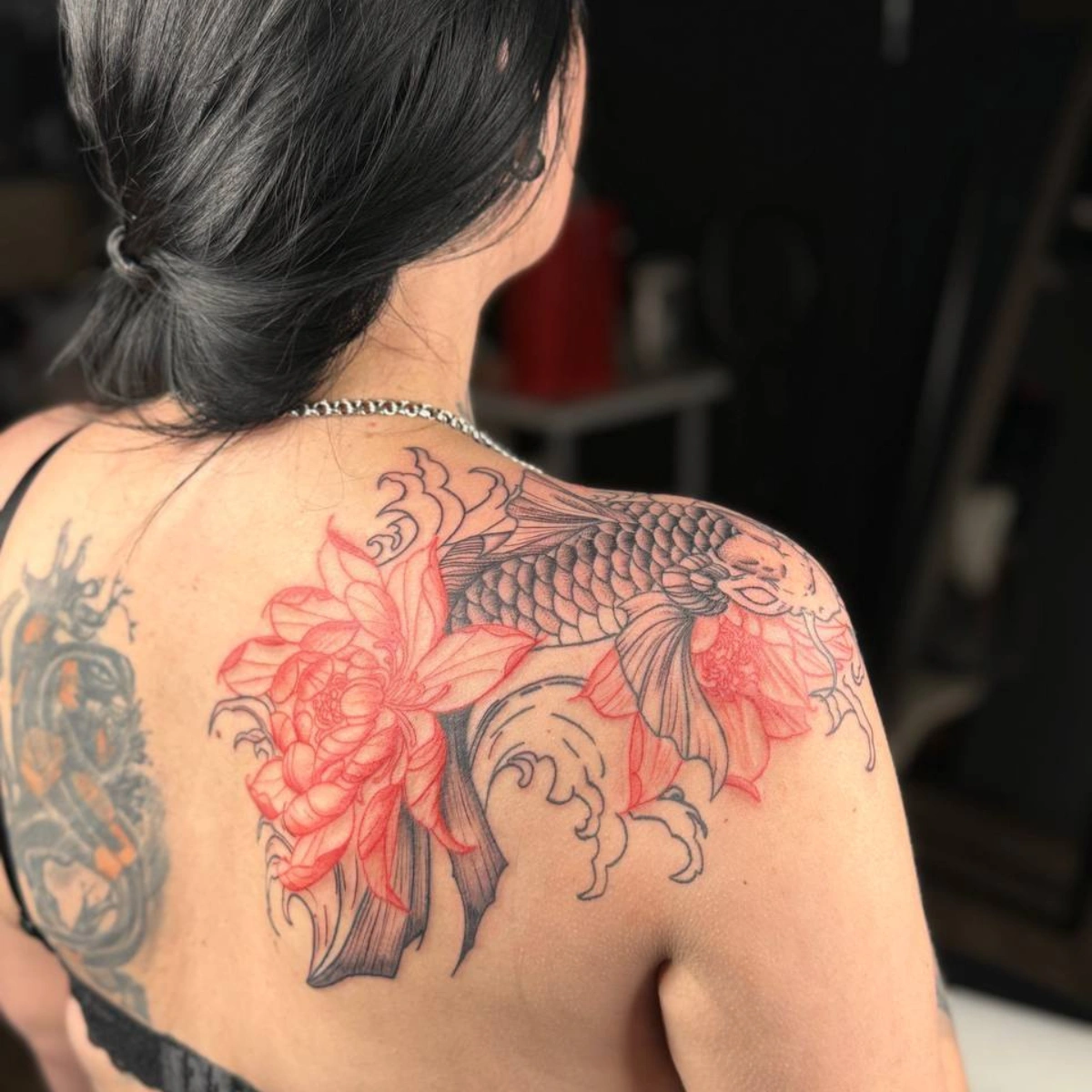 Tatuaż ornamentalny - praca wykonana w Tattoo Hut Grójec