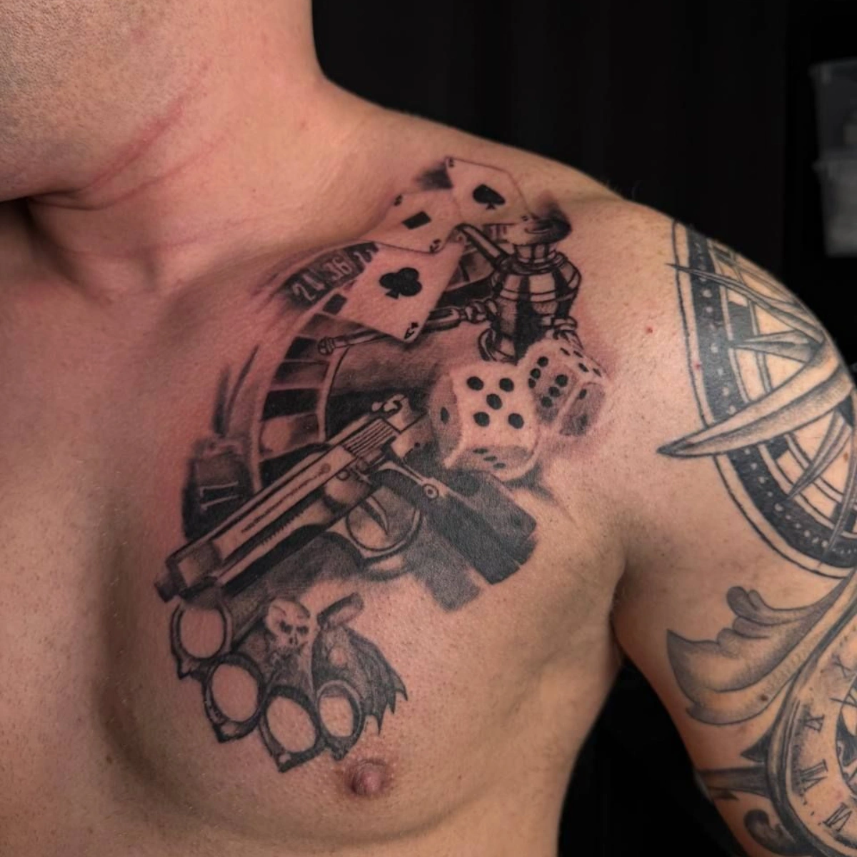 Realistyczny tatuaż z detalami - studio tatuażu w Grójcu